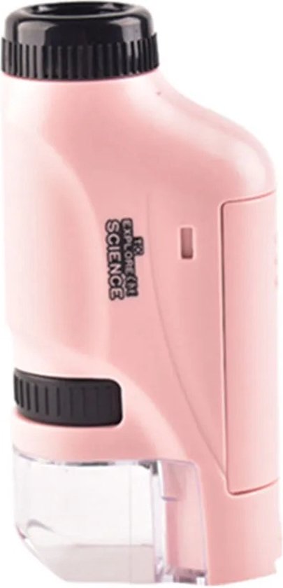 Mini lommemikroskop – LED-lys og 60x-120x zoom til pædagogisk udforskning af børn 3