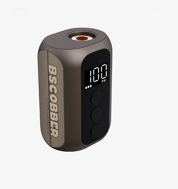 Mini trådløs luftpumpe – Bærbar højtryks 100PSI dækpumpe med genopladeligt batteri til cykler, biler og rejser 0