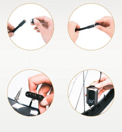 Mini trådløs luftpumpe – Bærbar højtryks 100PSI dækpumpe med genopladeligt batteri til cykler, biler og rejser 6