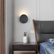 Minimalistisk Rund 1-Lys Udendørs Væglampe i Sandhvid – Vandtæt Aluminium og Glas, Ideel til Terrasse og Hegn 6