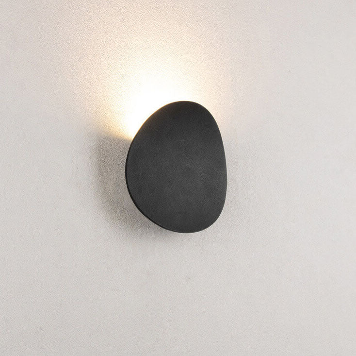 Minimalistisk Rund 1-Lys Udendørs Væglampe i Sandhvid – Vandtæt Aluminium og Glas, Ideel til Terrasse og Hegn 8