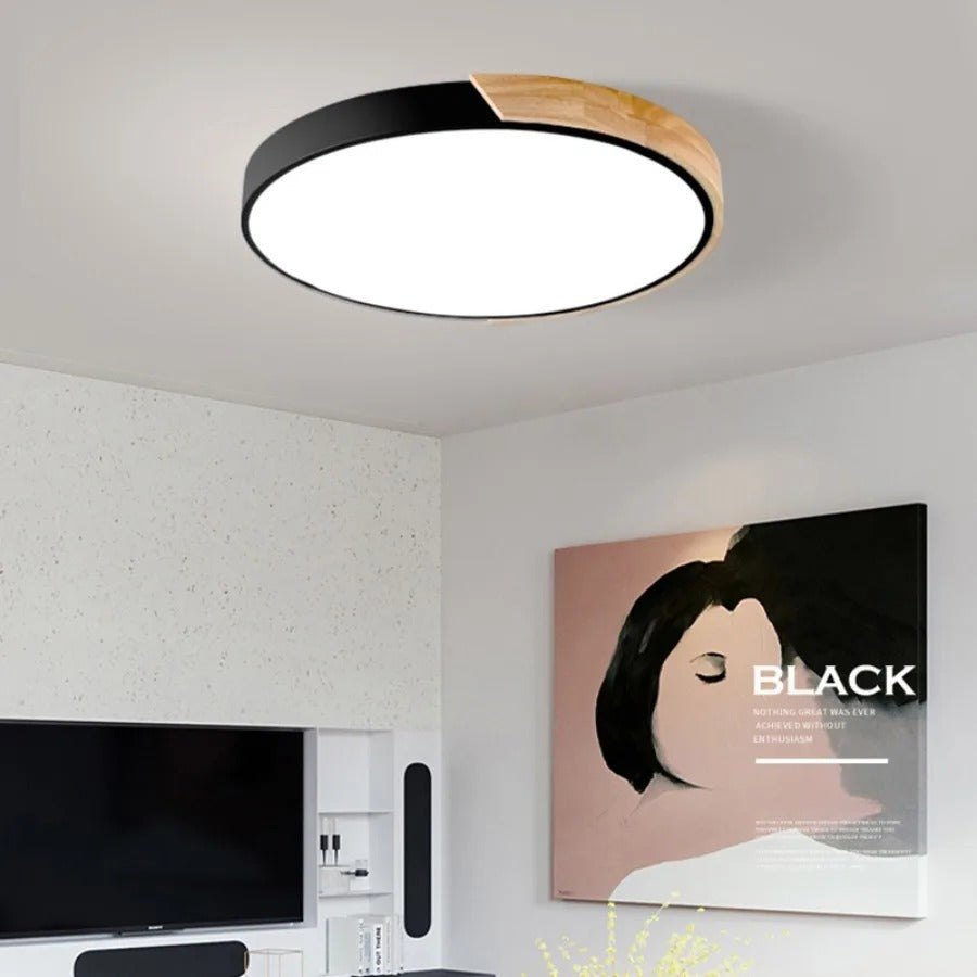 Minimalistisk rund loftlampe 1