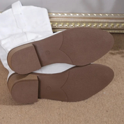 Moderigtige blå cowboystøvler til kvinder – Denim western design med komfortabel blokhæl 5