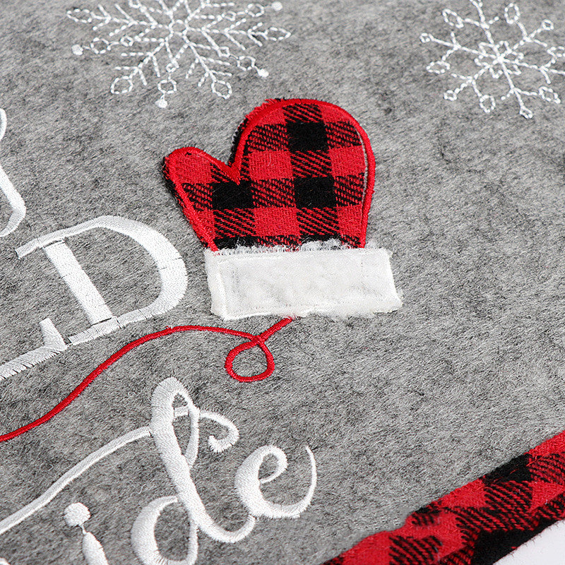 Moderigtigt, simpelt juletræsdekorativt forklæde 3