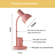 Moderne nordisk LED-bordlampe med stilfuld penholder 7
