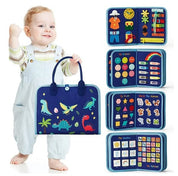 Montessori-aktivitetsbog til tidlig læring – Filt-travl bog til småbørn og førskolebørn 0