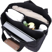 Multifunktionel tote-taske i kanvas til kvinder med flere rum 4