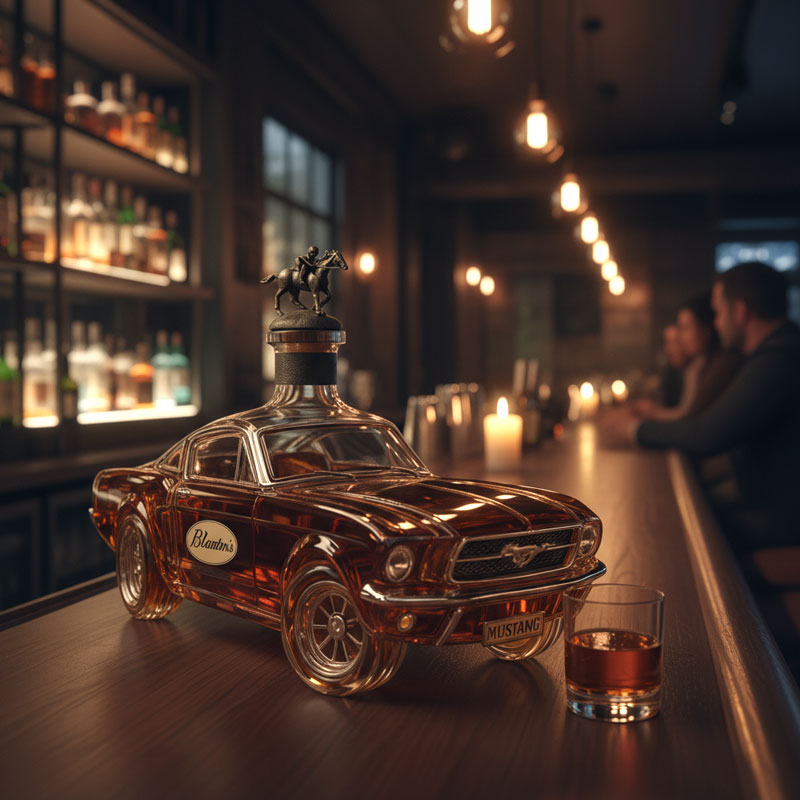 Mustang bilformet whiskykaraffel til hjemmebar 1