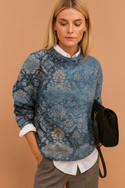 Nadia | Sweater med kunstnerisk print 2