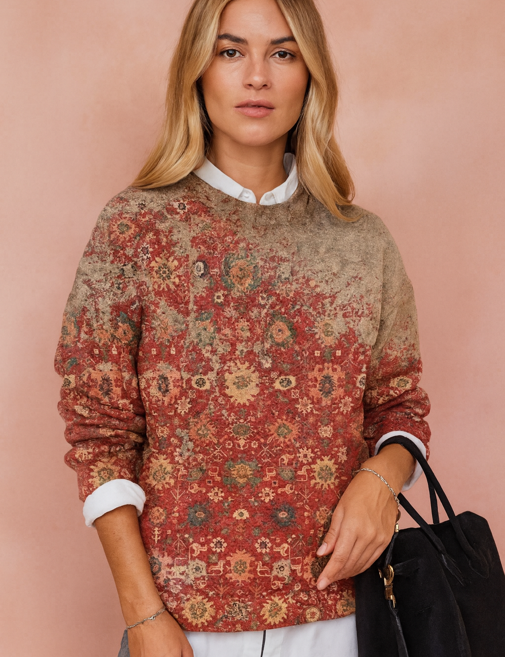 Nadia | Sweater med kunstnerisk print 3