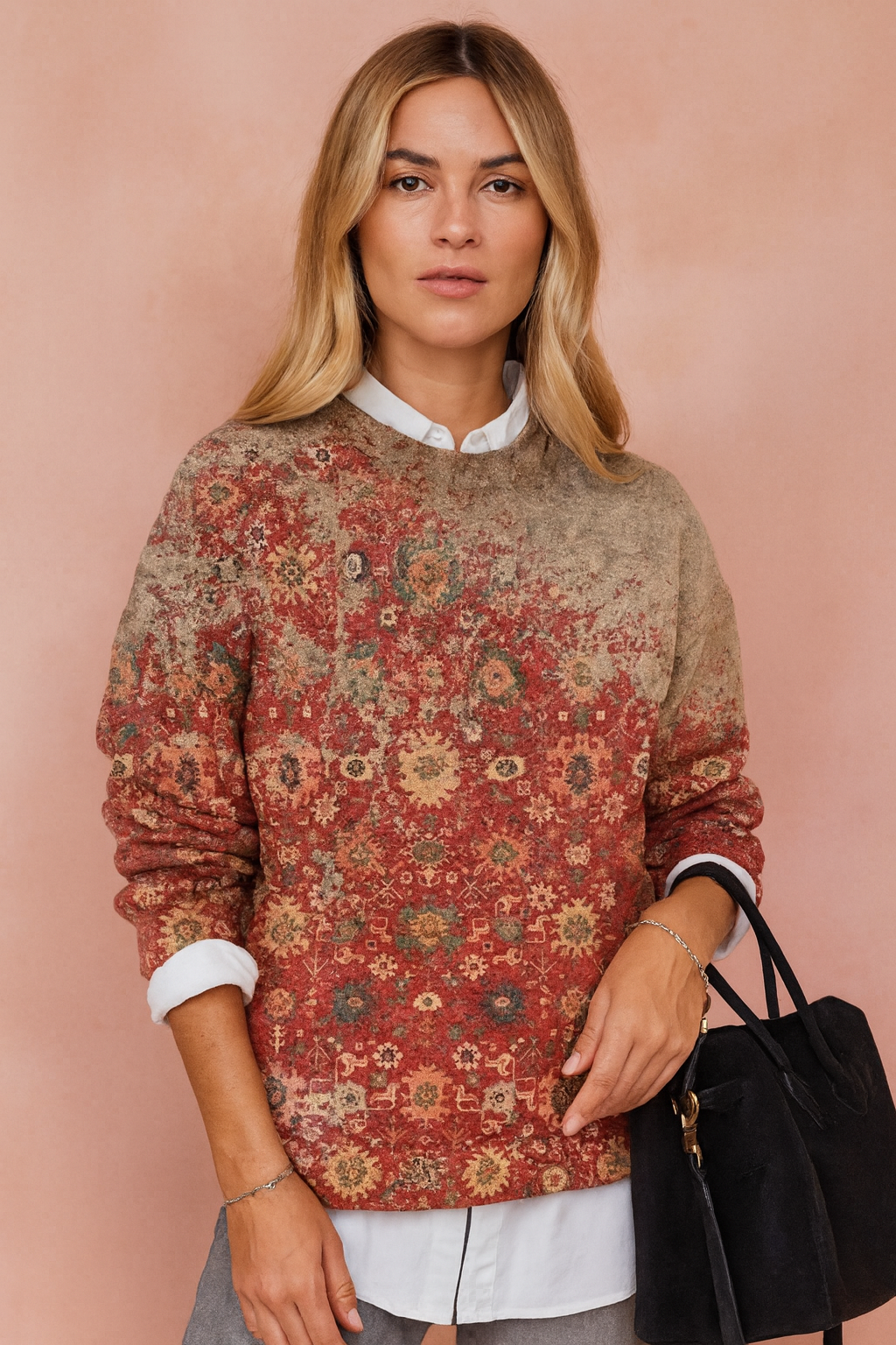 Nadia | Sweater med kunstnerisk print 3