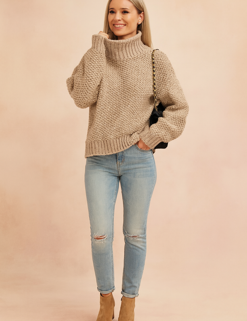 Natalia | Oversized rullekravetrøje 1