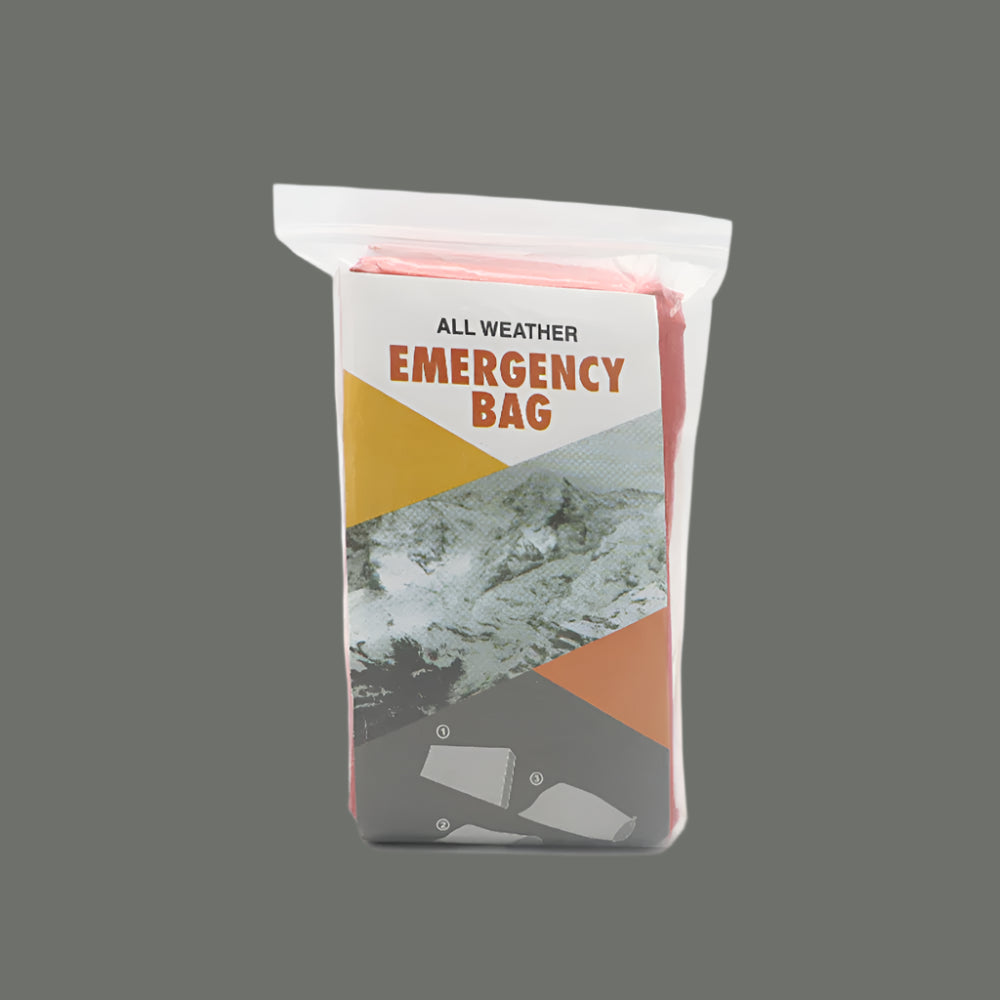 Nødoverlevelsessovepose – Vandtæt, genanvendeligt termisk tæppe holder dig varm og sikker i kritiske udendørs situationer 0