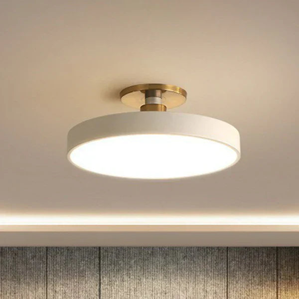 NordischHelles: Rund LED-loftlampe i nordisk stil 0