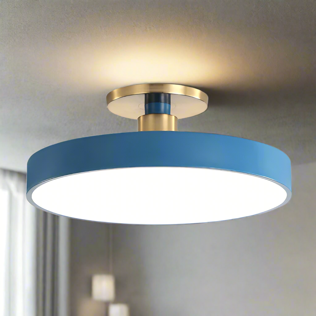 NordischHelles: Rund LED-loftlampe i nordisk stil 1