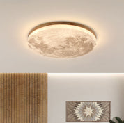 Nordisk Minimalistisk Rund Loftslampe i PVC - Flad Loftlampe til Stue, Soveværelse og Entre, Indbygget LED, Flere Størrelser 4