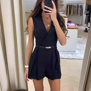 Mila | Korte Jumpsuit Uden Ærmer
