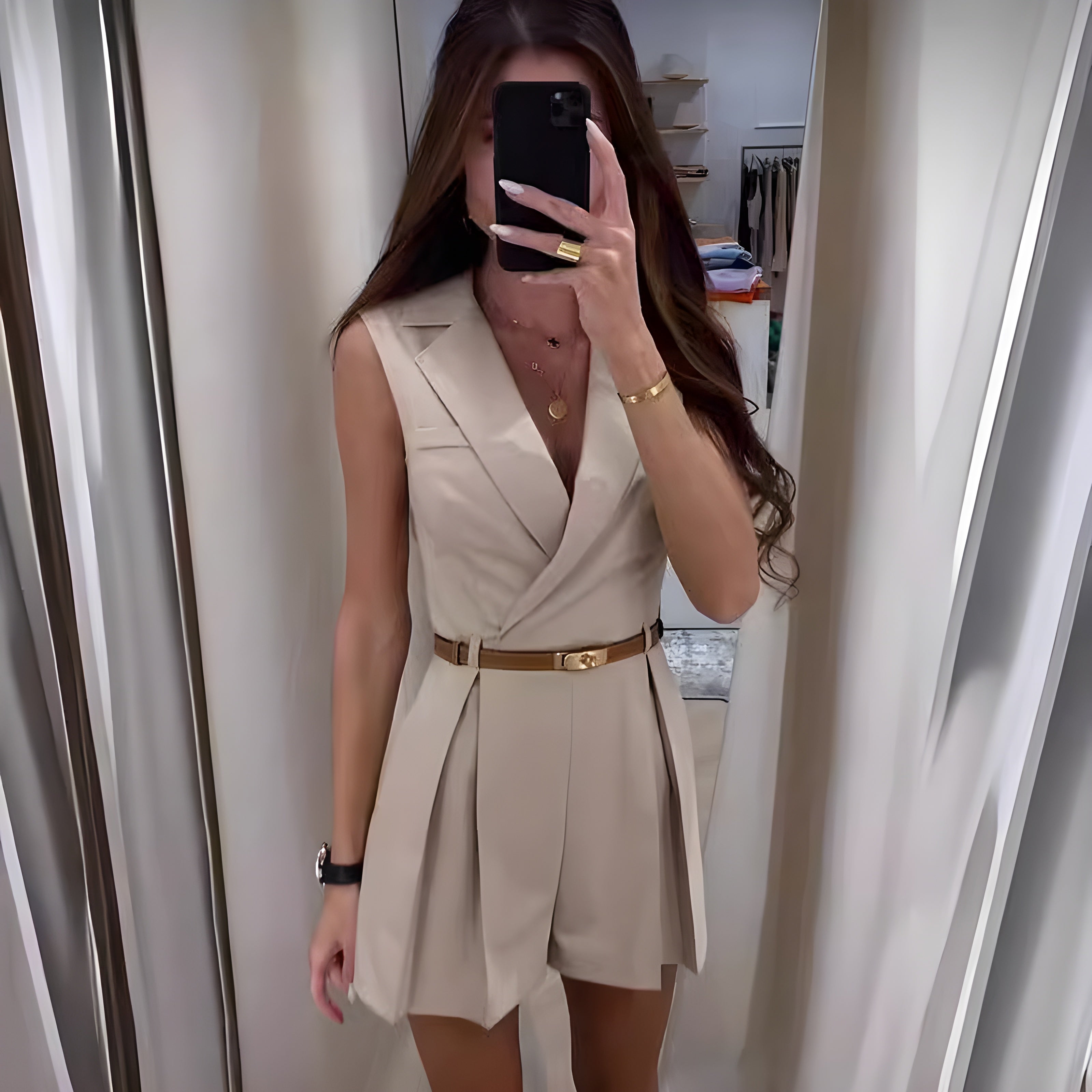Mila | Korte Jumpsuit Uden Ærmer