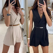 Mila | Korte Jumpsuit Uden Ærmer