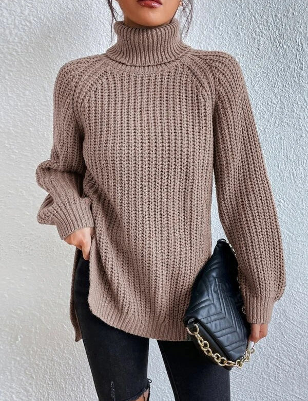 Elexia | Oversized Strikket Turtleneck