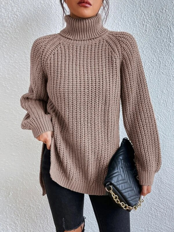 Elexia | Oversized Strikket Turtleneck