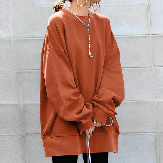 Latifah | Oversized Dame sweater med Nedsatte Skuldre