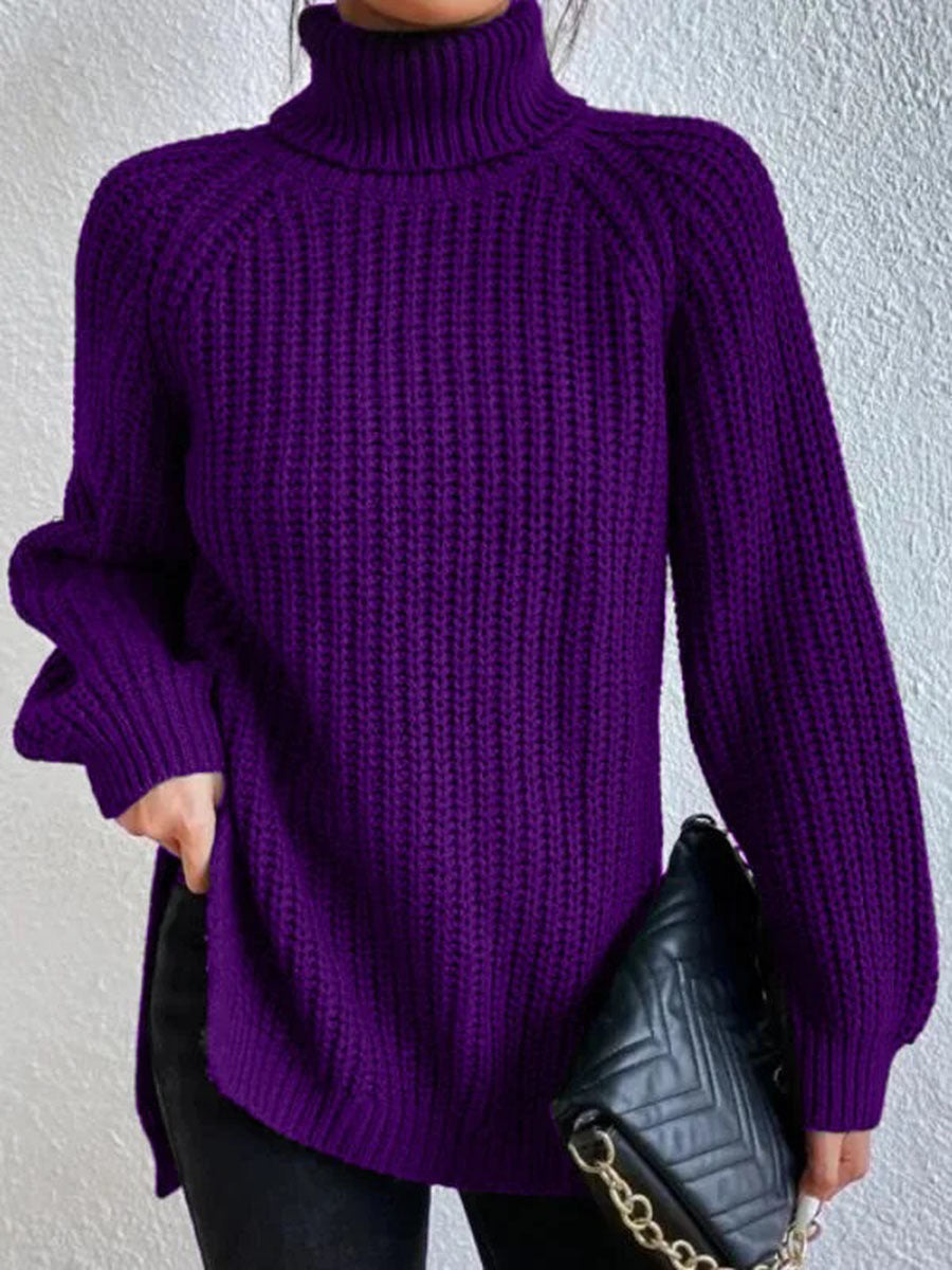 Elexia | Oversized Strikket Turtleneck