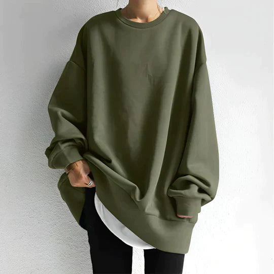 Latifah | Oversized Dame sweater med Nedsatte Skuldre