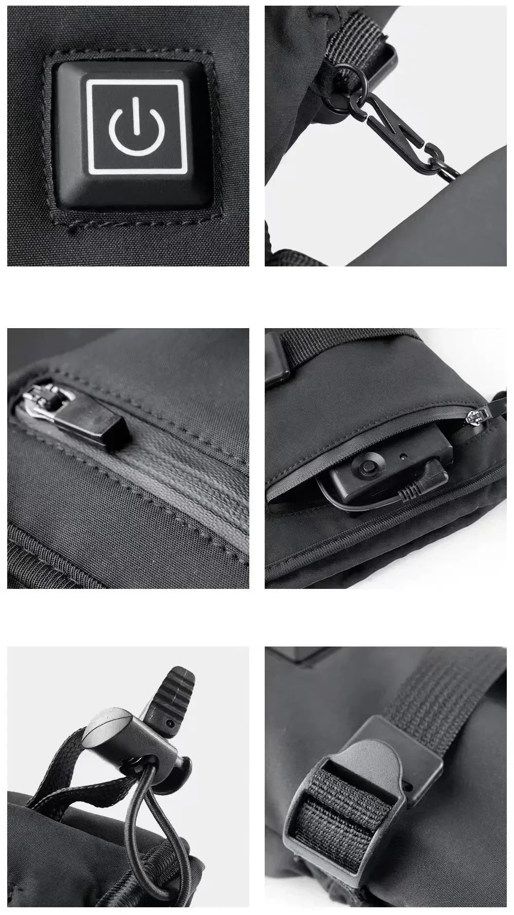 Opvarmede motorcykelhandsker – Vandtæt vinterudstyr med genopladeligt batteri, touchscreen-funktion og overlegen termisk beskyttelse 3