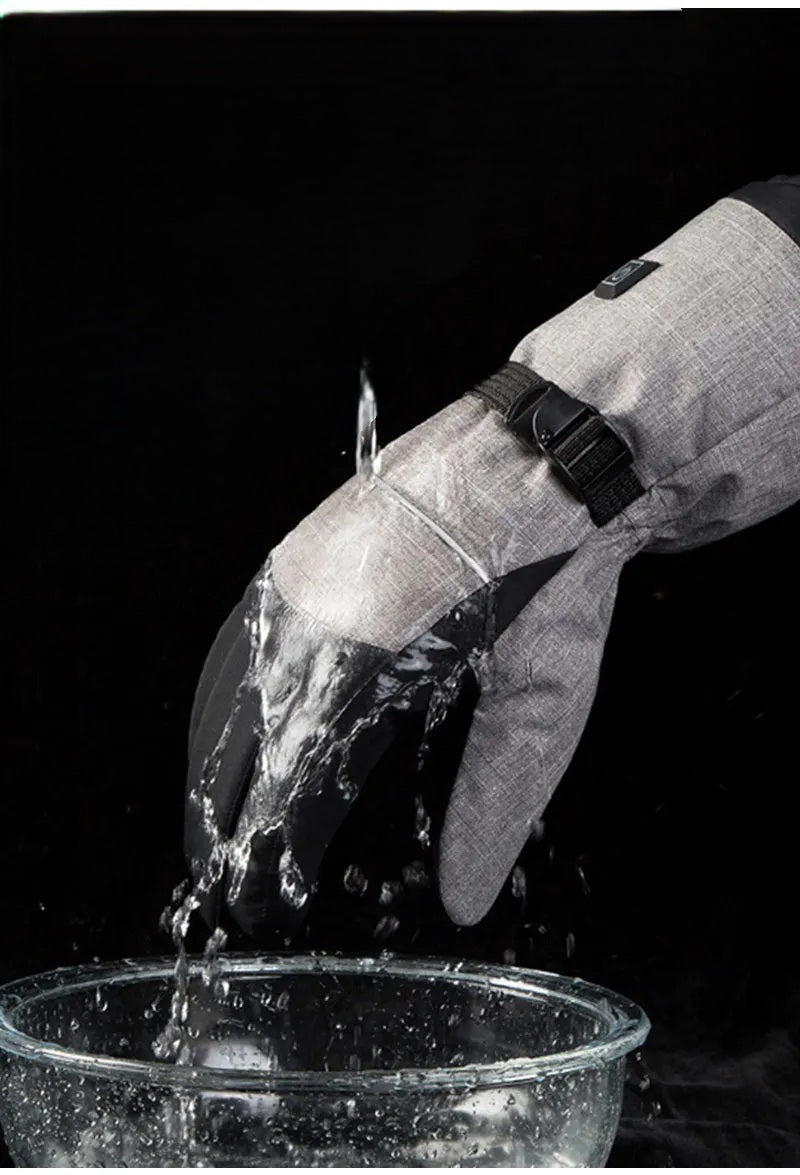 Opvarmede vandtætte vinterhandsker – tre temperaturniveauer. Intelligente USB-drevne termiske handsker til mænd og kvinder på motorcykel, cykel, camping og fiskeri. 2