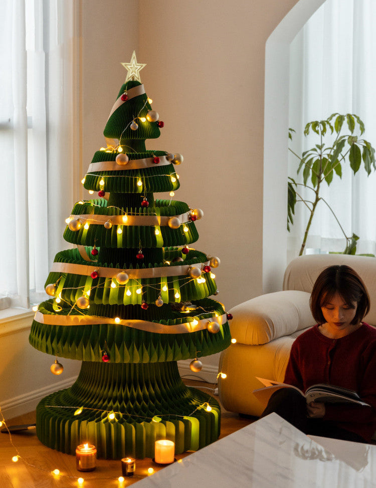 Origami Juletræsdekoration Kreativ Ornamenter 1