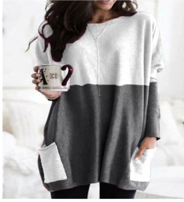 Oversized trui met lange mouwen voor dames | Warm 4