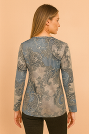 Paisley-printet pullover | En moderigtig sweater til koldere dage 2