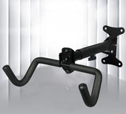 Pladsbesparende cykelvægstativ – Sammenklappelig cykelophæng med fælgbeskyttelse 3