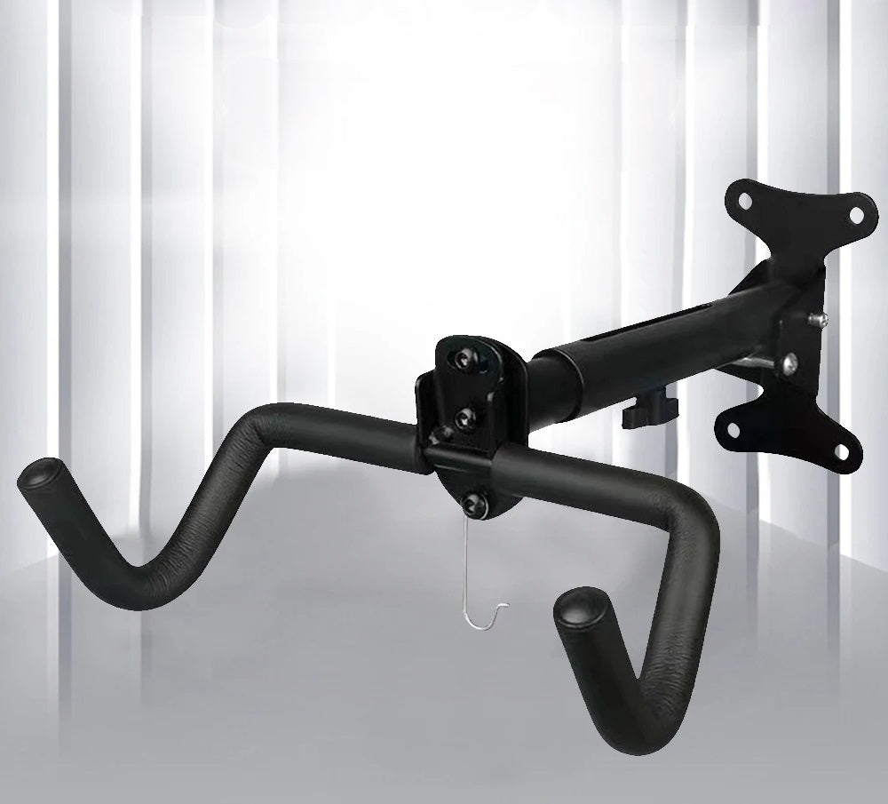 Pladsbesparende cykelvægstativ – Sammenklappelig cykelophæng med fælgbeskyttelse 3