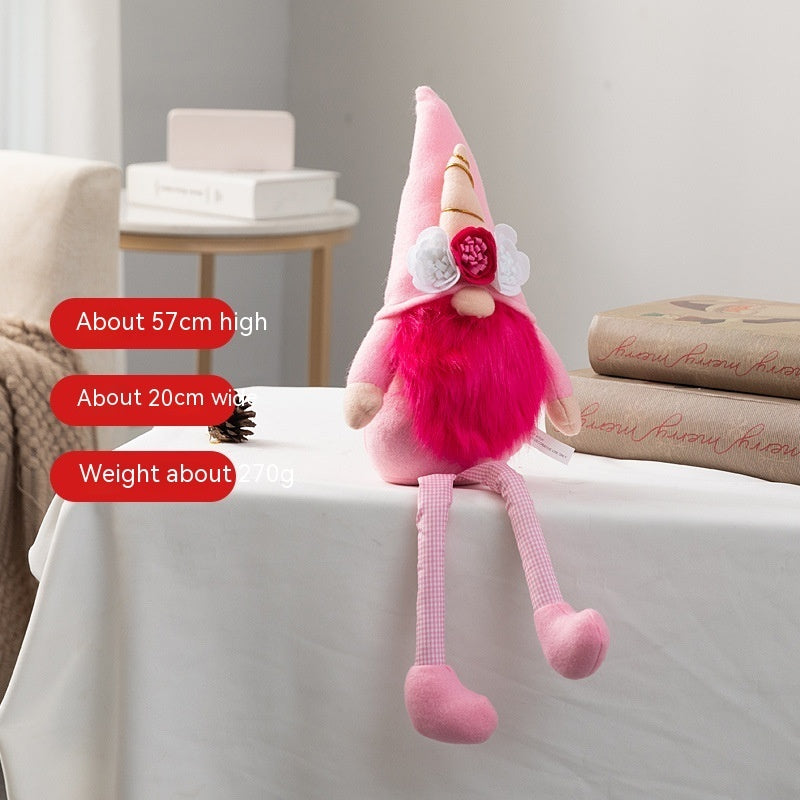 Plysdukke Rudolf dukke vinduesdekoration nordisk dukkedekorationer gave 0