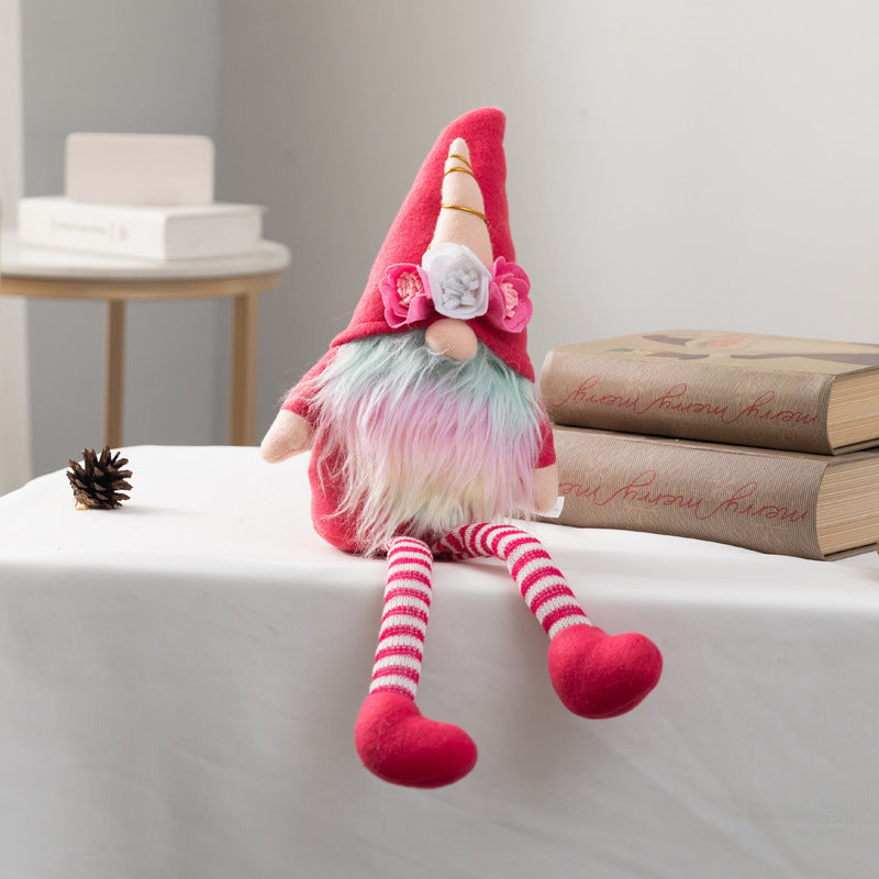 Plysdukke Rudolf dukke vinduesdekoration nordisk dukkedekorationer gave 2