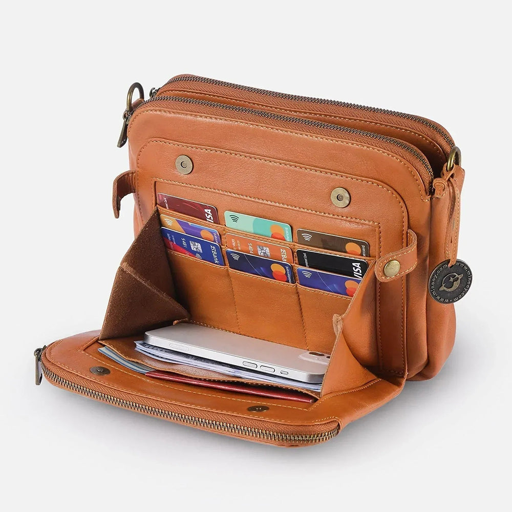 Praktisk skuldertaske til kvinder i elegant, slidstærkt stof 1