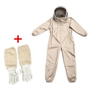 Professionel biavlerdragt til hele kroppen med ventilation og beskyttelseshandsker – Holdbart sikkerhedsudstyr til biavlere og udendørs bigårdsarbejde 0