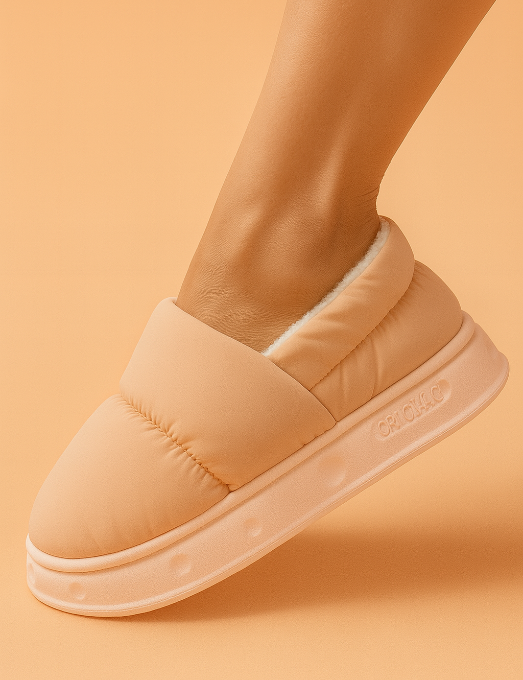 Pude-tøfler | Varme tøfler med blødt for 4