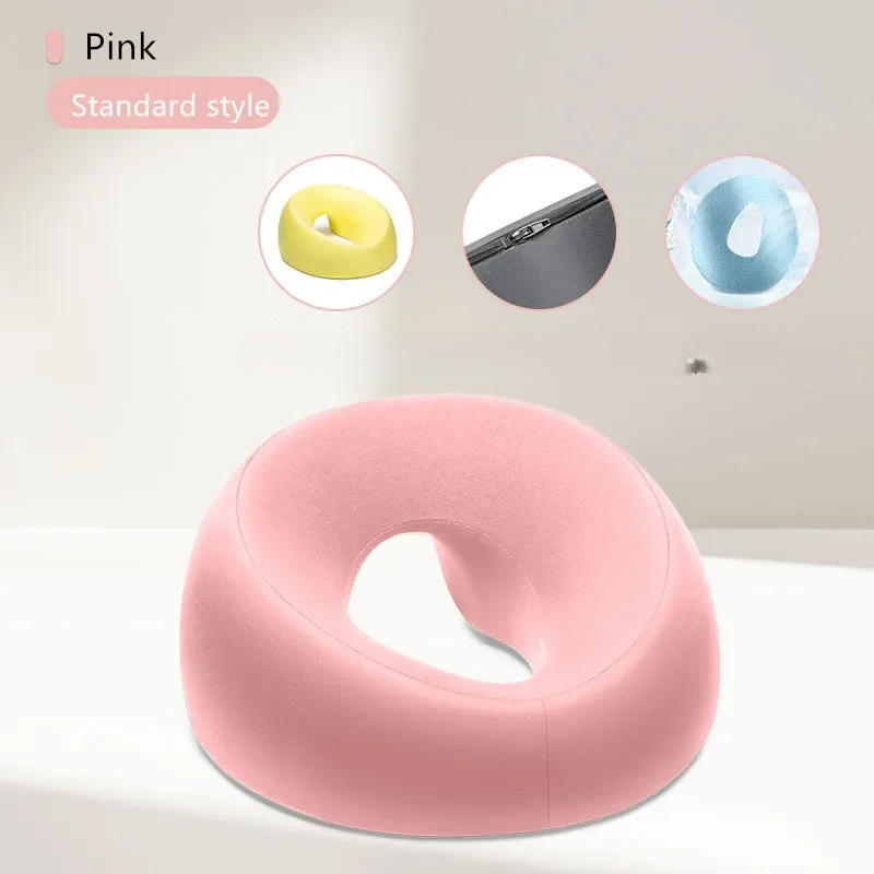 Pude med ansigtsoverflade – Ergonomisk hovedstøtte med memory foam til dyb komfort, salonbrug og støtte til mavesøvn 3