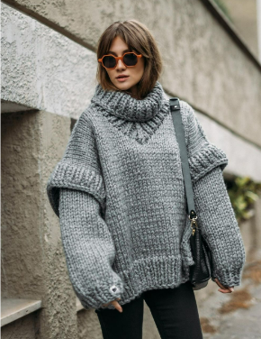 Isabella | Komfortabel Oversized Strikket Trøje til Damer
