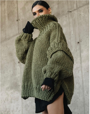 Isabella | Komfortabel Oversized Strikket Trøje til Damer