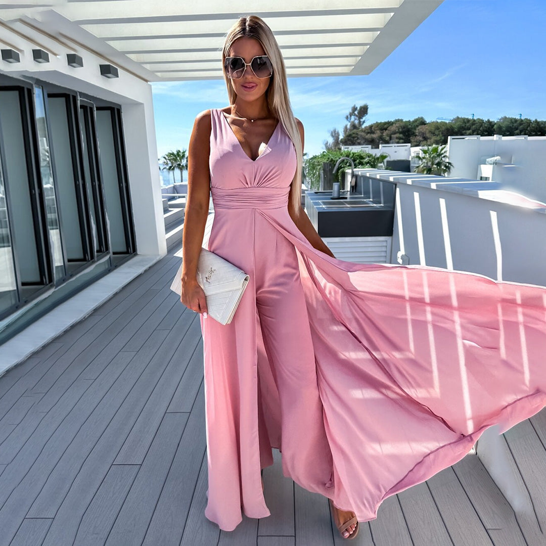 QUEENIE | Trendy denim jumpsuit med et elegant udseende