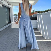 QUEENIE | Trendy denim jumpsuit med et elegant udseende