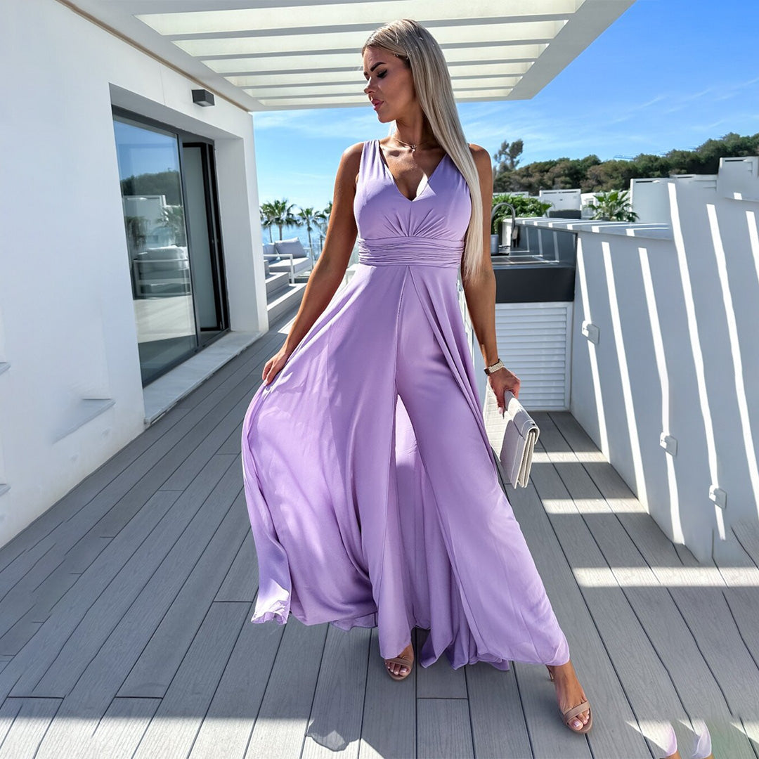 QUEENIE | Trendy denim jumpsuit med et elegant udseende