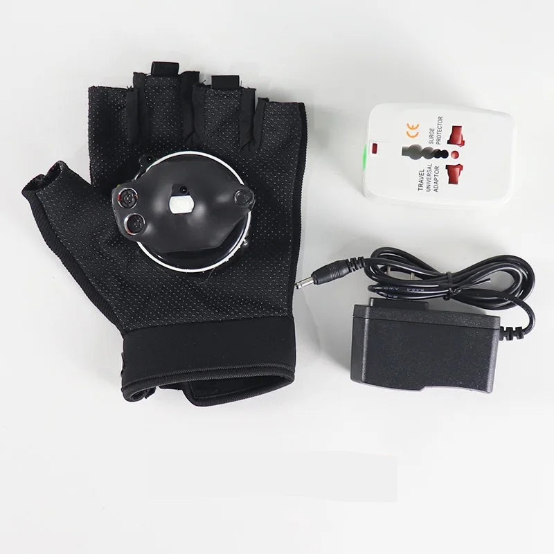 RGB-laserhandsker – roterende flerfarvede natklublysshowrekvisitter med automatisk laserkanoneffekt til dansere og performere 0