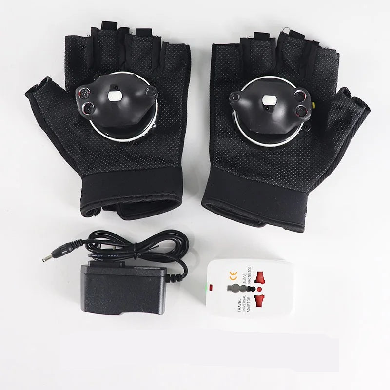 RGB-laserhandsker – roterende flerfarvede natklublysshowrekvisitter med automatisk laserkanoneffekt til dansere og performere 1