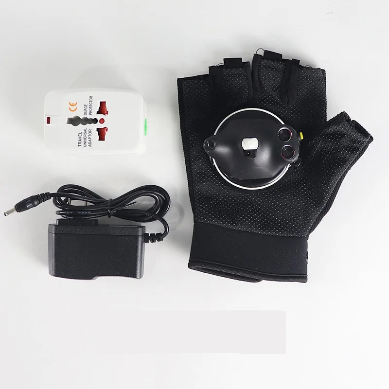 RGB-laserhandsker – roterende flerfarvede natklublysshowrekvisitter med automatisk laserkanoneffekt til dansere og performere 2
