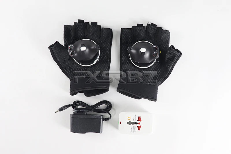 RGB-laserhandsker – roterende flerfarvede natklublysshowrekvisitter med automatisk laserkanoneffekt til dansere og performere 3